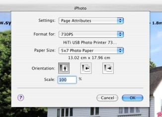 The very popular iPhoto Software has no problem recognising & printing to HiTi Photo Printers
