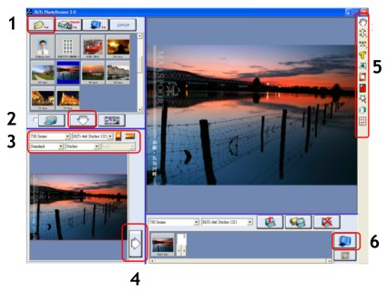 Printing from a PC using Photo Desiree Application Software